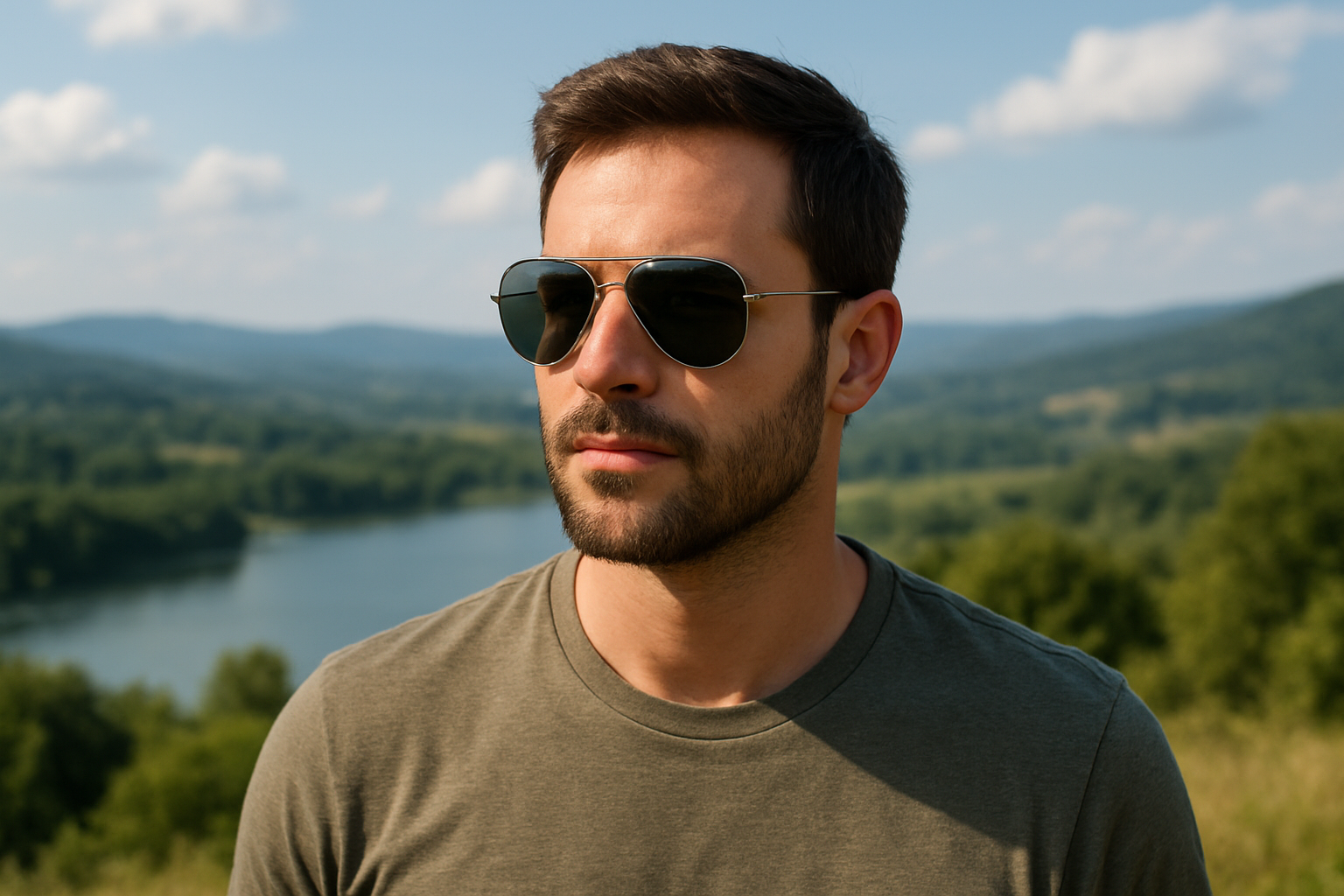 okulary przeciwsłoneczne pilotki męskie