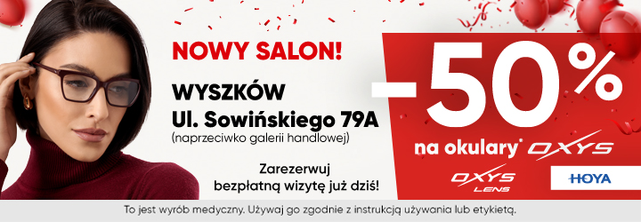 -50% na okulary w Wyszkowie