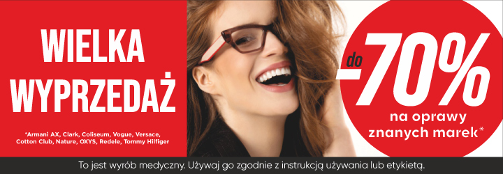 Aż do -70% na markowe oprawki