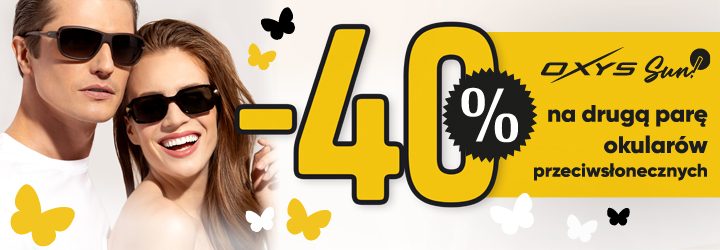 Druga sztuka okularów Oxys Sun 40% taniej