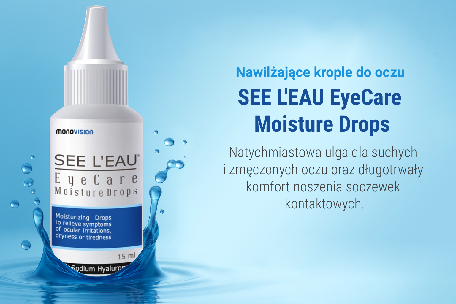 Krople do oczu See l'Eau Moisture Drops 15 ml